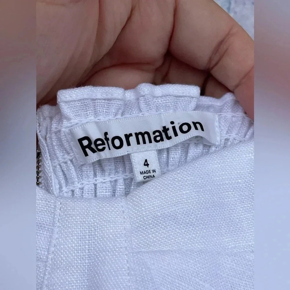 Reformation Spring Linen Dress New size 4 - Picture 7 of 15